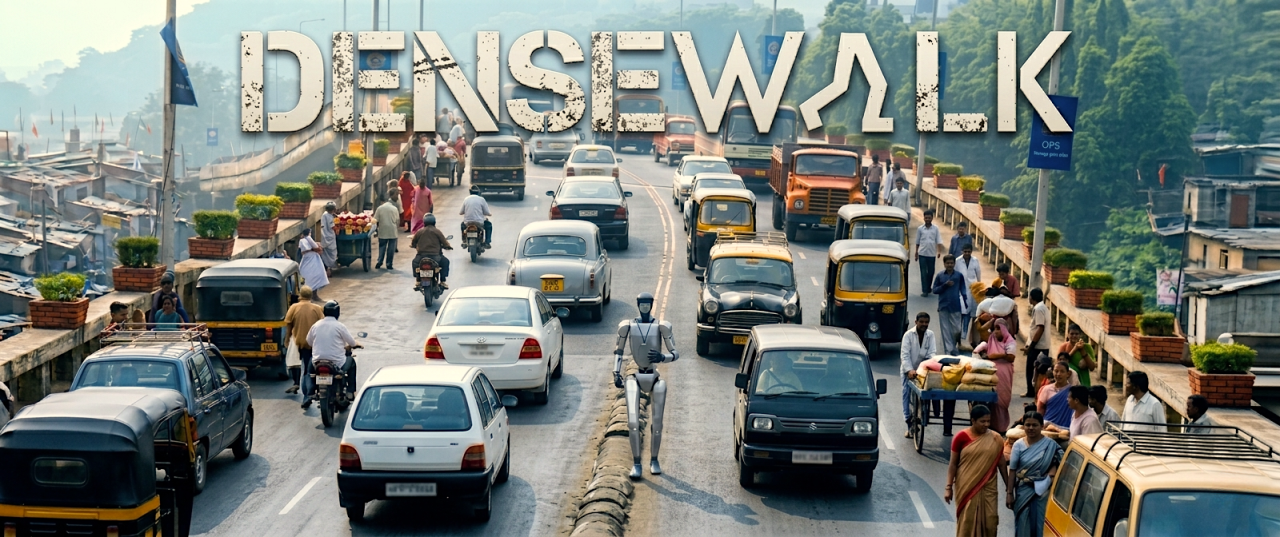 DenseWalk humanoid navigation visualization