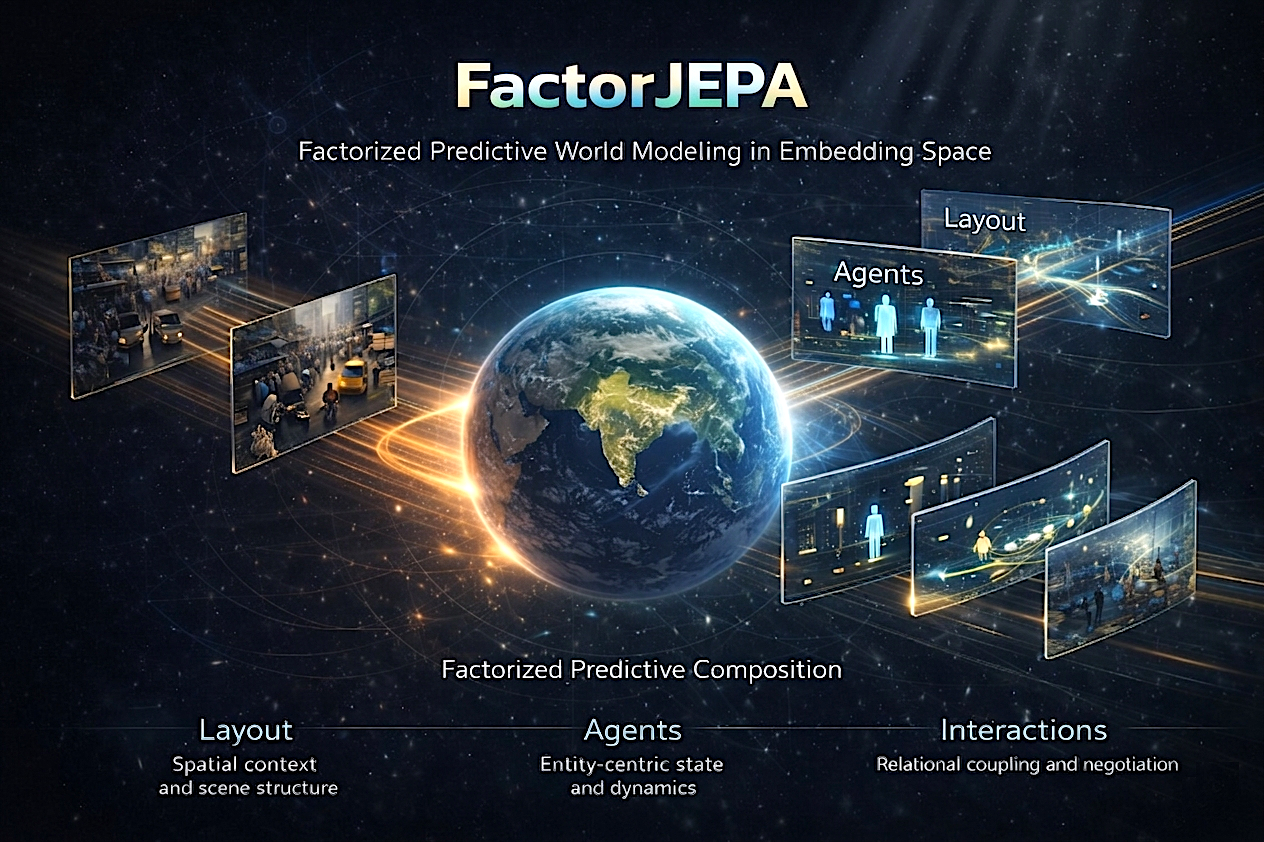 FactorJEPA hero visualization